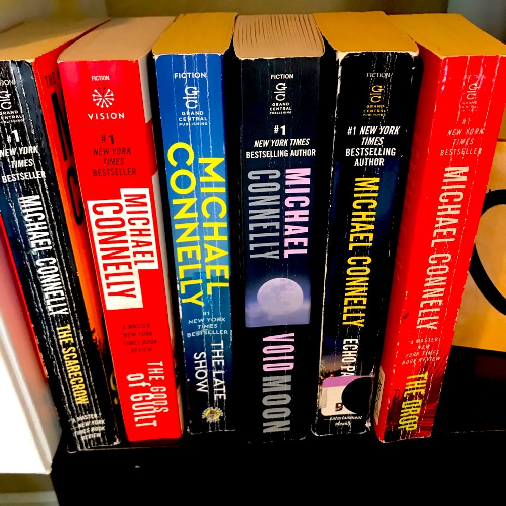 Lot of 13 Michael Connelly paperback books for $30.